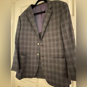 BYRON SPORT COAT gray and black with a little bit of blue size 56